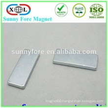 Zinc N42 rectangular neodymium magnet